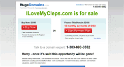 Desktop Screenshot of ilovemycleps.com